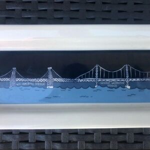 ♥️B2G1 FREE  Fishs Eddy Ana Benaroya Brooklyn Williamsburg GW Bridge Platter